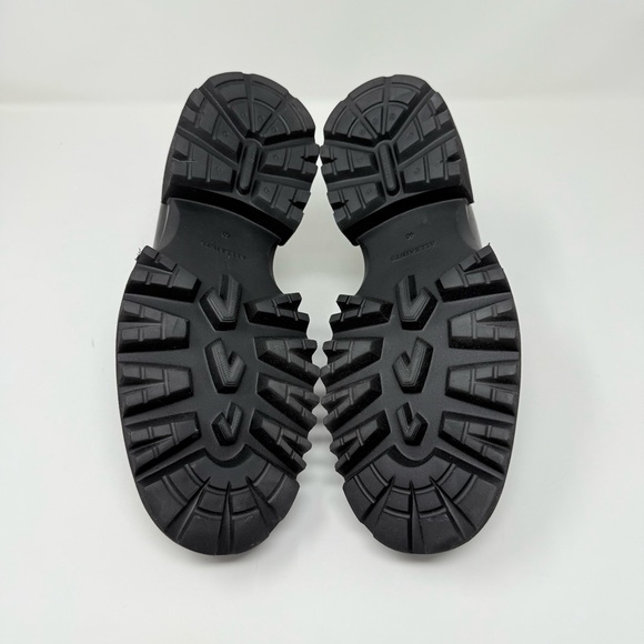 New AllSaints Emily Leather Loafer In Black Sz 10 - Picture 10 of 11